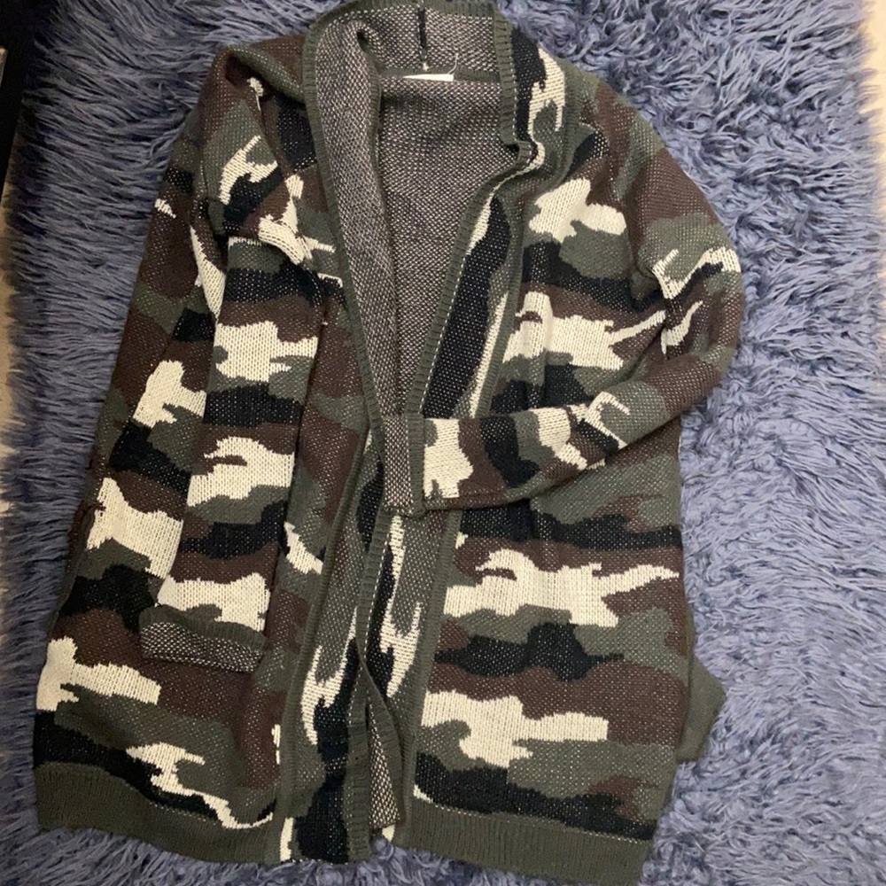 Camo Cardigan